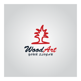 Wood arts Logo PNG Vector