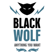 Black Wolf Abstract Logo PNG Vector