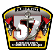 BOMBEROS GUAYAQUIL DIVISION FLUVIAL CIA PUNA 57 Logo PNG Vector