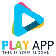 Colorful Play Logo PNG Vector