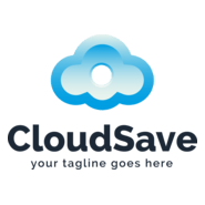 Coloured Cloud Save Logo PNG Vector