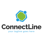 Coloured Connect Line Logo PNG Vector