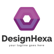 Coloured Design Hexa Logo PNG Vector