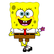 Cute Sponge Bob Logo PNG Vector