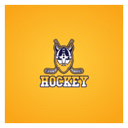 Hockey with a viking Logo PNG Vector