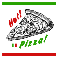 Hot pizza Logo PNG Vector