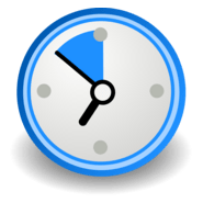 Orologio blu Logo PNG Vector