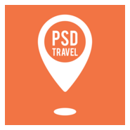 PSD Travel Logo PNG Vector