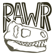 RAWR Dinosaur Logo PNG Vector