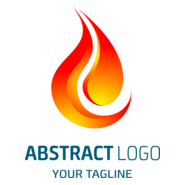 shaped red flame Logo PNG Vector