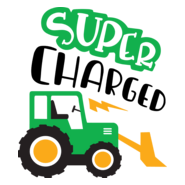 super charged tractor Logo PNG Vector