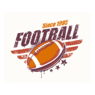Vintage american football Logo PNG Vector