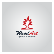 Wood arts Logo PNG Vector