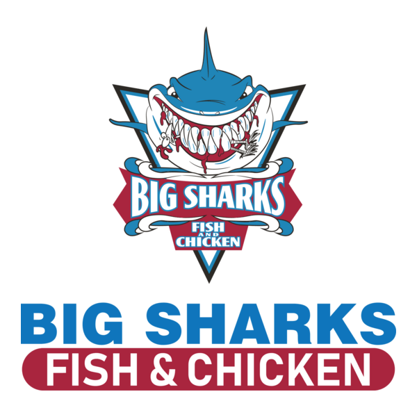 Big Sharks fish & chicken Logo PNG Vector