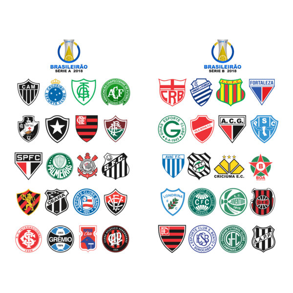 Brasileirão 2018 Series A e B Logo PNG Vector