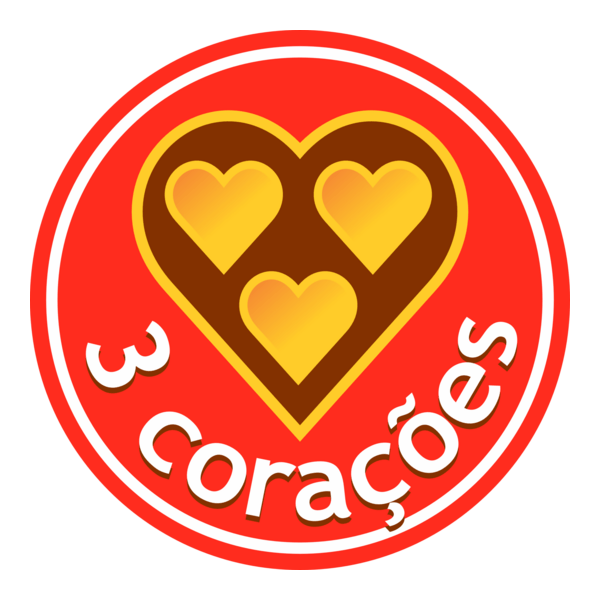 Café 3 Corações Logo PNG Vector