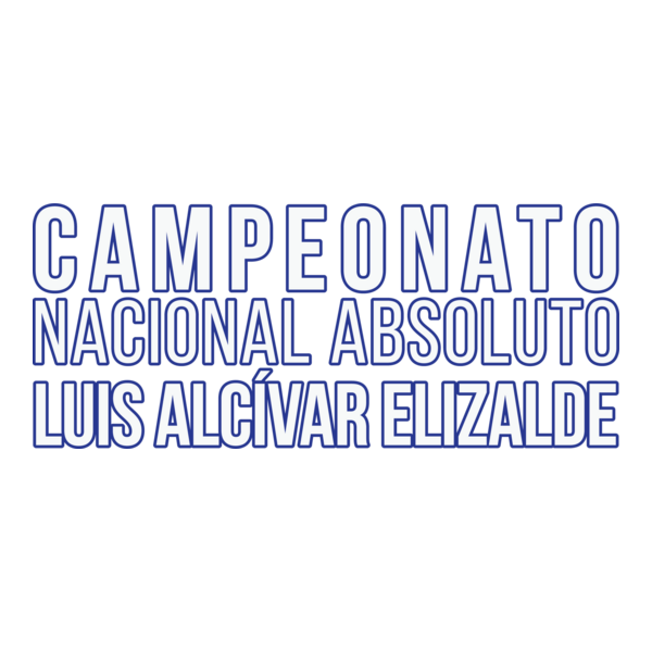 Campeonato Nacional Absoluto Luis Alcivar Elizalde Logo PNG Vector