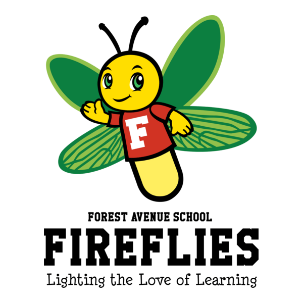 Forest Avenue School Firefly Mascot Logo PNG Vector