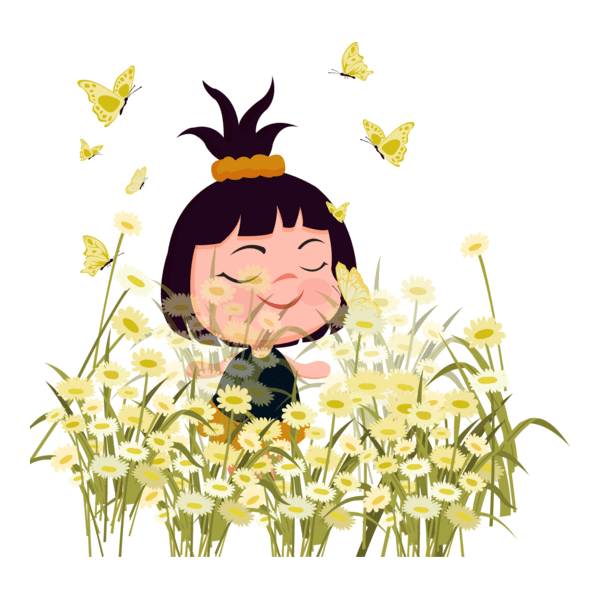 happy girl Logo PNG Vector