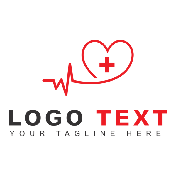 Heart Beat Logo PNG Vector