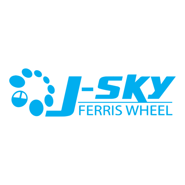 J-Sky Ferris Wheel Logo PNG Vector