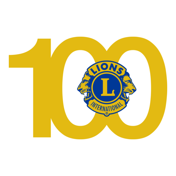 Lions Clube 100 anos Logo PNG Vector