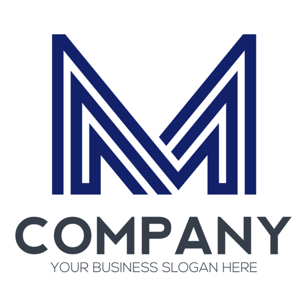 M Letter Logo PNG Vector