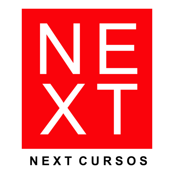 next cursos - red Logo PNG Vector