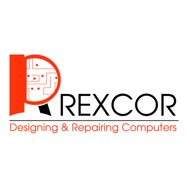 Rexcor Designing & Repairing Computers Logo PNG Vector