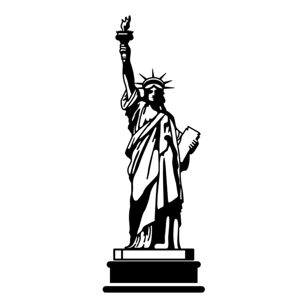Statue of Liberty Logo PNG Vector