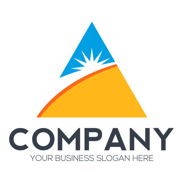 Triangle Sun Company Logo PNG Vector