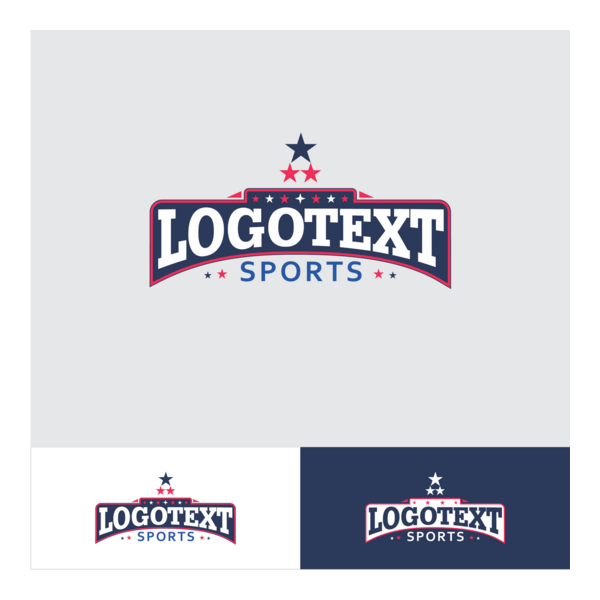 Vintage Sport Logo PNG Vector