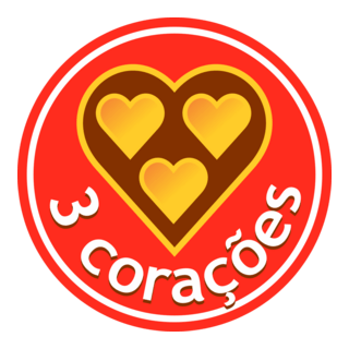 Café 3 Corações Logo PNG Vector