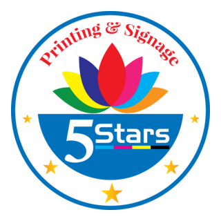 Five Star Big Printing Logo PNG Vector