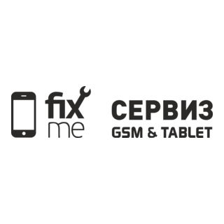 FIX me GSM servise Logo PNG Vector