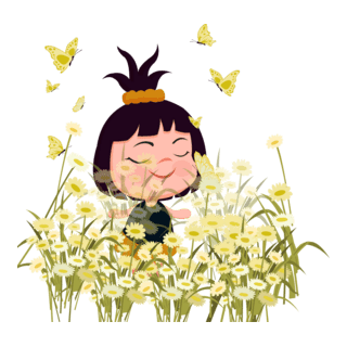 happy girl Logo PNG Vector