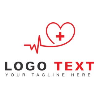 Heart Beat Logo PNG Vector