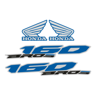 Honda 160 Bros Logo PNG Vector
