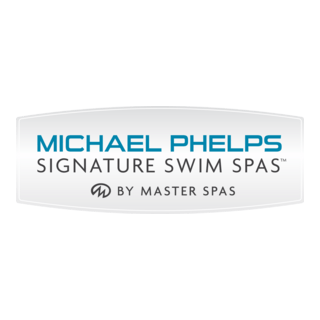 Michael Phelps Swim Signature Swim Spas By Master Logo PNG Vector