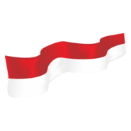 Bendera Merah Puti Logo PNG Vector