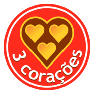 Café 3 Corações Logo PNG Vector