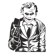 Coringa Silhueta Logo PNG Vector