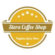 Stera Coffee Shop Logo PNG Vector