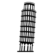 The Tower of Pisa Logo PNG Vector