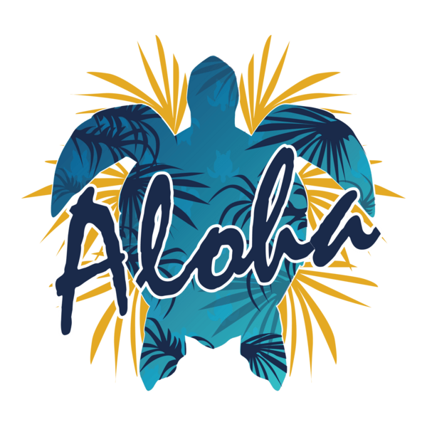 Aloha Beautiful Artwork Logo PNG Vector
