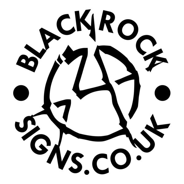 Black Rock Signs Logo PNG Vector