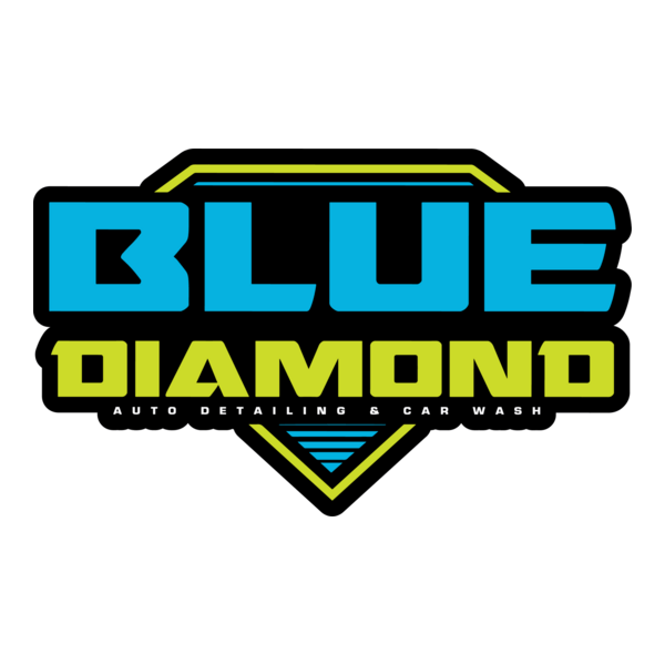 Blue Diamond Detailing Logo PNG Vector