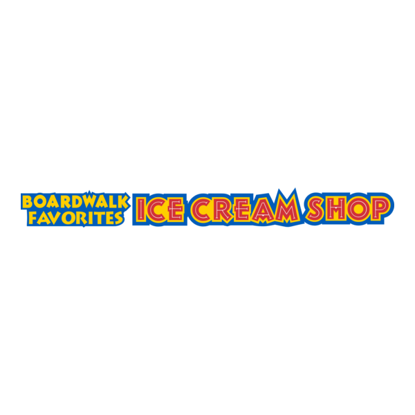 Boardwalk Favorites Ice Cream Shop Logo PNG Vector