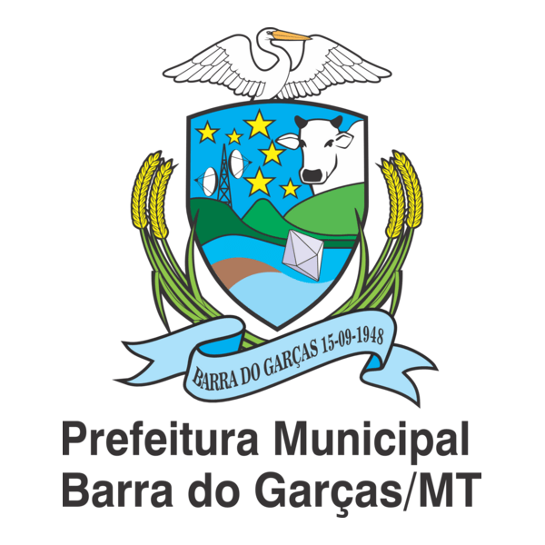Brasão Barra do Garças MT Logo PNG Vector