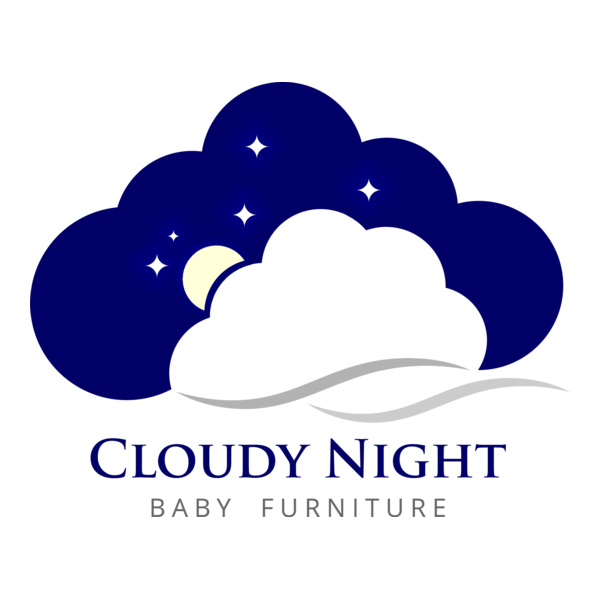 Cloudy night Logo PNG Vector